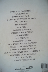 Dalida - Livre D´Or Songbook Notenbuch Piano Vocal Guitar PVG