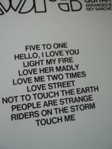 Doors - For Guitar Songbook Notenbuch Vocal Guitar