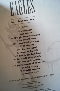 Eagles - Hell freezes over Songbook Notenbuch Vocal Guitar