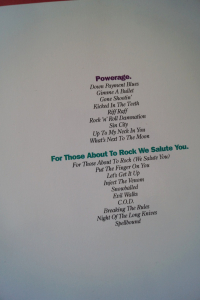 ACDC - Classic ACDC & Classic Early Years Songbooks Notenbücher Vocal Guitar