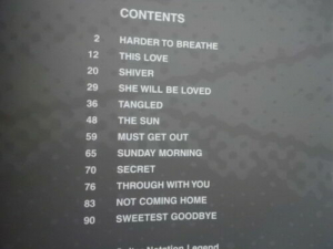 Maroon 5 - Songs about Jane Songbook Notenbuch Vocal Guitar