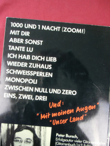 Klaus Lage - Schweissperlen Songbook Notenbuch Vocal Guitar
