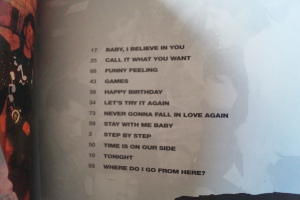 New Kids on the Block - Step by Step (mit Poster) Songbook Notenbuch Piano Vocal Guitar PVG