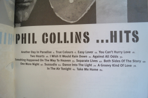 Phil Collins - Hits Songbook Notenbuch Piano Vocal Guitar PVG