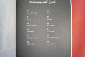 One Republic - Dreaming out loud Songbook Notenbuch Piano Vocal Guitar PVG