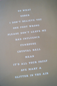 Pink - Funhouse Songbook Notenbuch Piano Vocal Guitar PVG