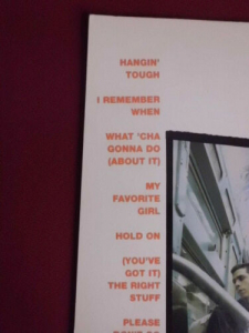 New Kids on the Block - Hangin ´tough Songbook Notenbuch Piano Vocal Guitar PVG