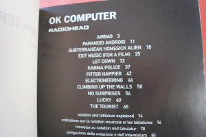 Radiohead - OK Computer Songbook Notenbuch Vocal Guitar