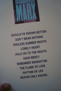 Richard Marx - Richard Marx (mit Poster) Songbook Notenbuch Piano Vocal