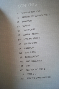 Destiny´s Child - No. 1´s Songbook Notenbuch Piano Vocal Guitar PVG