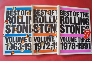 Rolling Stones - Best of Vol. 1, 2, 3 komplett Songbooks Notenbücher Piano Vocal Guitar PVG