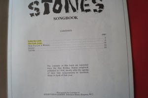 Rolling Stones - First Songbook Songbook Notenbuch Piano Vocal Guitar PVG