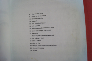 Sade - The Best of Songbook Notenbuch Piano Vocal Guitar PVG