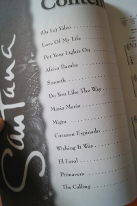 Santana - Supernatural Songbook Notenbuch Vocal Guitar