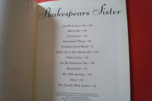 Shakespears Sister - Hormonally Yours Songbook Notenbuch Piano Vocal Guitar PVG