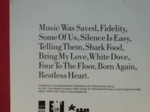 Starsailor - Silence is easy Songbook Notenbuch Vocal Guitar