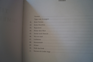 Tim Bendzko - Immer noch Mensch Songbook Notenbuch Piano Vocal Guitar PVG