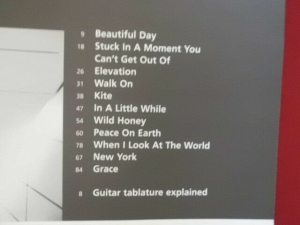 U2 - All that you can´t leave behind Songbook Notenbuch Vocal Guitar