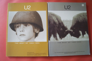 U2 - Best of 1980-1990 & 1990-2000 Songbooks Notenbücher Vocal Guitar