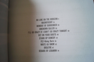 U2 - No Line on the Horizon Songbook Notenbuch Piano Vocal Guitar PVG