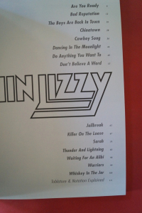 Thin Lizzy - The Best of (ältere Ausgabe) Songbook Notenbuch Vocal Guitar