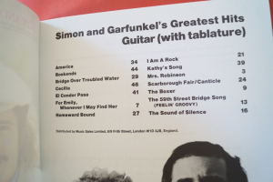 Simon and Garfunkel - Greatest Hits Songbook Notenbuch Vocal Easy Guitar