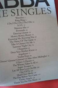 Abba - The Singles Songbook Notenbuch Piano Vocal Guitar PVG