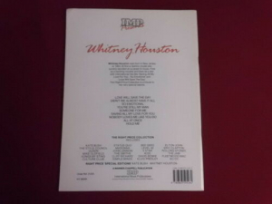 Whitney Houston - 8 Songs Songbook Notenbuch Piano Vocal Guitar PVG