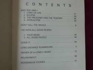 Yes - Best of for Guitar Songbook Notenbuch Vocal Guitar