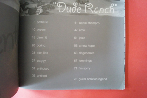 Blink 182 - Dude Ranch Songbook Notenbuch Vocal Guitar
