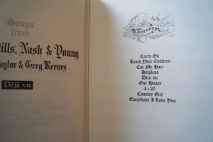 Crosby Stills Nash Young - CSNY / Deja vu Songbook Notenbuch Piano Vocal Guitar PVG