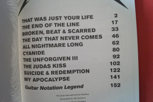 Metallica - Death Magnetic Songbook Notenbuch Vocal Guitar