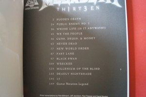 Megadeth - Thirteen Songbook Notenbuch Vocal Guitar