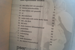 Annett Louisan - Das optimale Leben Songbook Notenbuch Piano Vocal Guitar PVG