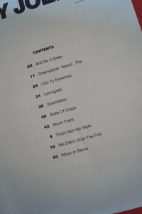 Billy Joel - Storm Front Songbook Notenbuch Piano Vocal Guitar PVG