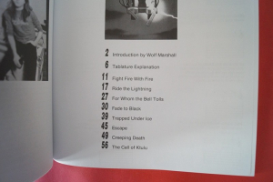 Metallica - Ride the Lightning (ältere Ausgabe, ohne Poster) Songbook Notenbuch Vocal Guitar