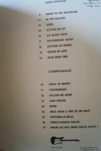 Dire Straits - Dire Straits & Communiqué Songbook Notenbuch Piano Vocal Guitar PVG