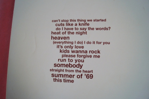 Bryan Adams - So far so good Songbook Notenbuch Piano Vocal Guitar PVG