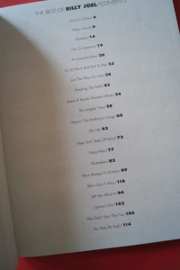 Billy Joel - Best of Songbook Notenbuch Vocal Easy Piano