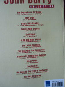 John Barry - The Definitive Collection Songbook Notenbuch Piano