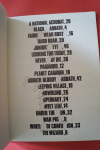 Black Sabbath - Best of Songbook Notenbuch Vocal Guitar