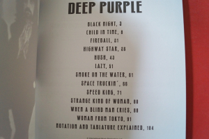 Deep Purple - Best of Songbook Notenbuch Vocal Guitar