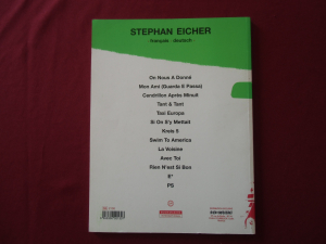 Stephan Eicher - Taxi Europa Songbook Notenbuch Piano Vocal Guitar PVG