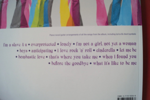 Britney Spears - Britney Songbook Notenbuch Piano Vocal Guitar PVG