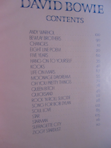 David Bowie - Songbook Songbook Notenbuch Piano Vocal Guitar PVG