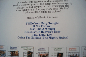 Bob Dylan - Rock Score Songbook Notenbuch für Bands (Transcribed Scores)