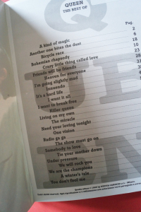 Queen - The Best of Songbook Notenbuch Piano Vocal Guitar PVG