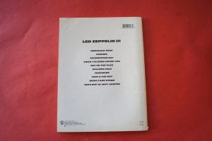Led Zeppelin - III Songbook Notenbuch für Bands (Transcribed Scores)