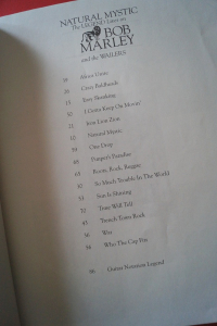 Bob Marley - Natural Mystic Songbook Notenbuch Vocal Guitar