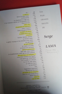 Serge Lama - Grands Interpretes Songbook Notenbuch Piano Vocal Guitar PVG